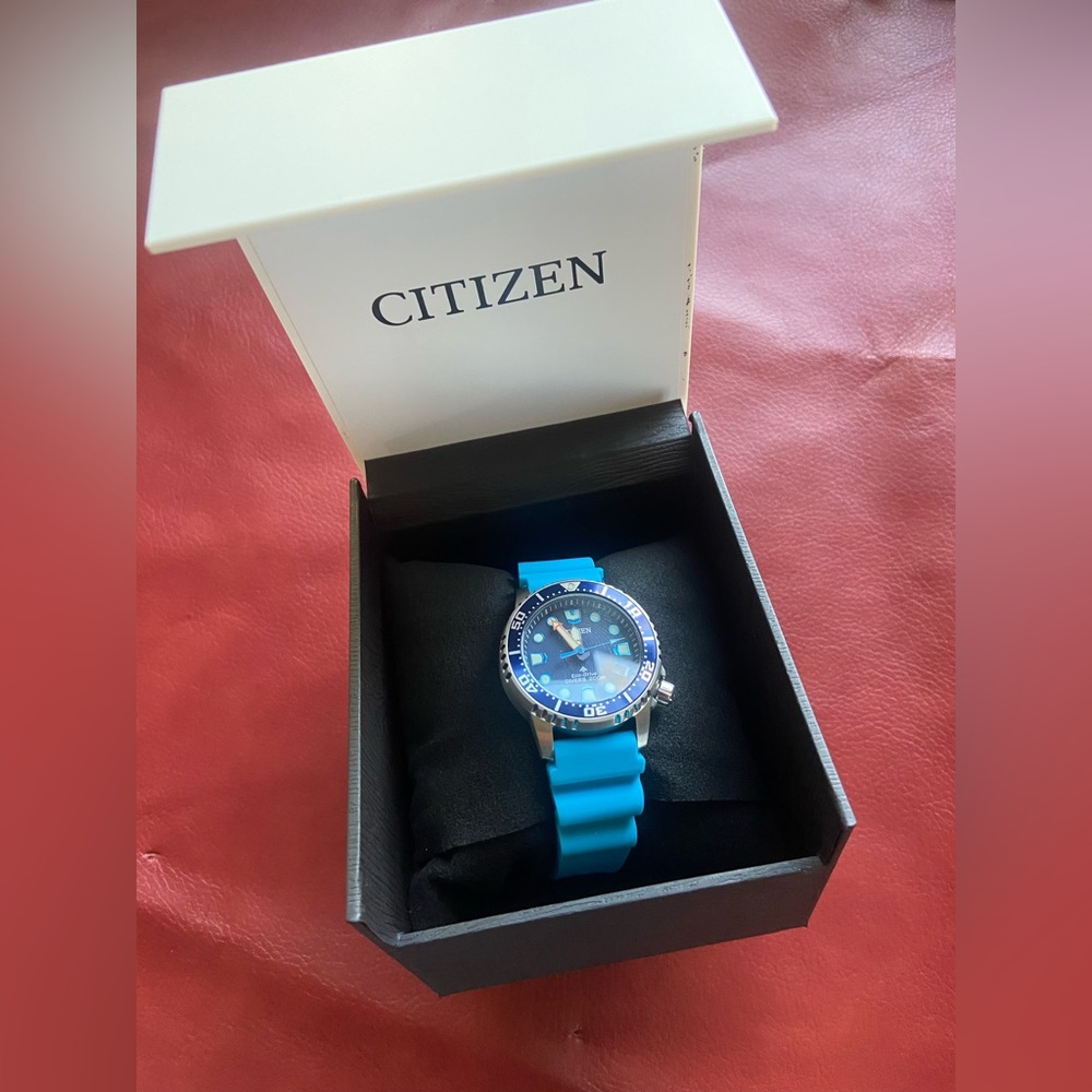 Citizen Eco-Drive Blue and Silver Dive Watch - Picture 2 of 3